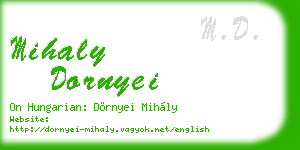 mihaly dornyei business card